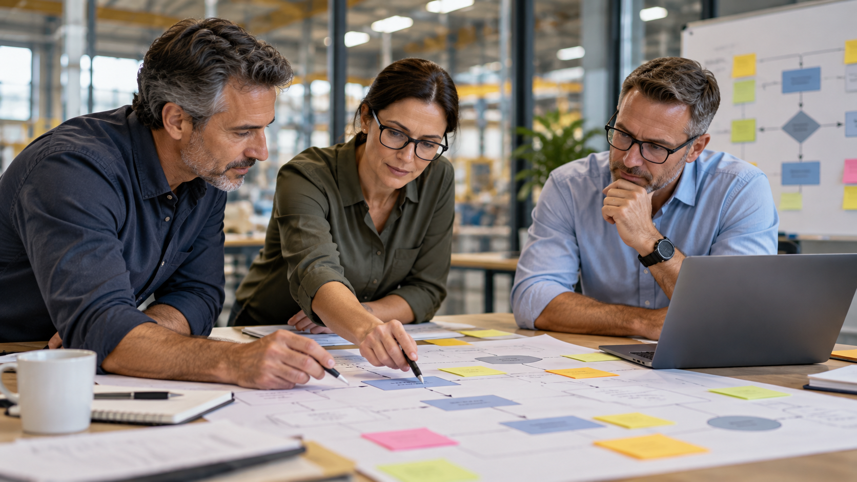 SplitLogiX team collaborating on operational blueprints
